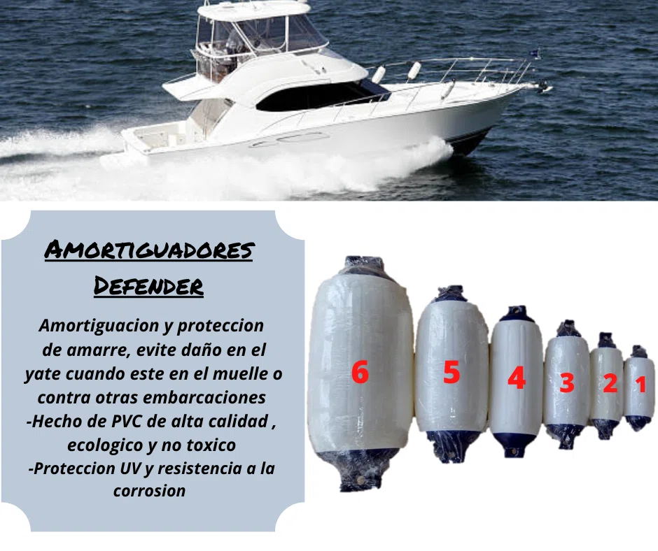 Amortiguadores Defender para Yates